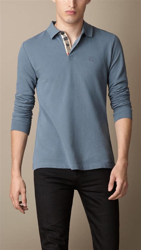 burberry shirt mens long sleeve|Burberry polo shirts men's outlet.